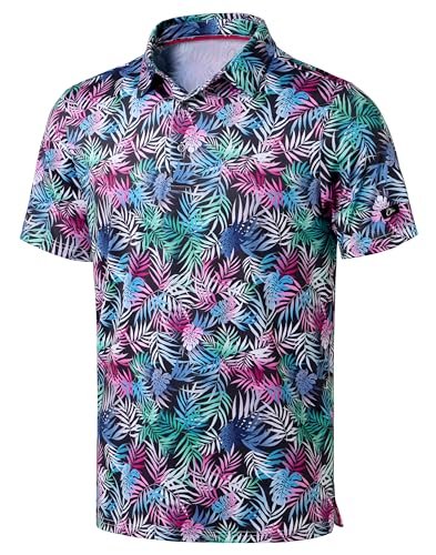 VRST Men's Golf Pivot Printed Polo